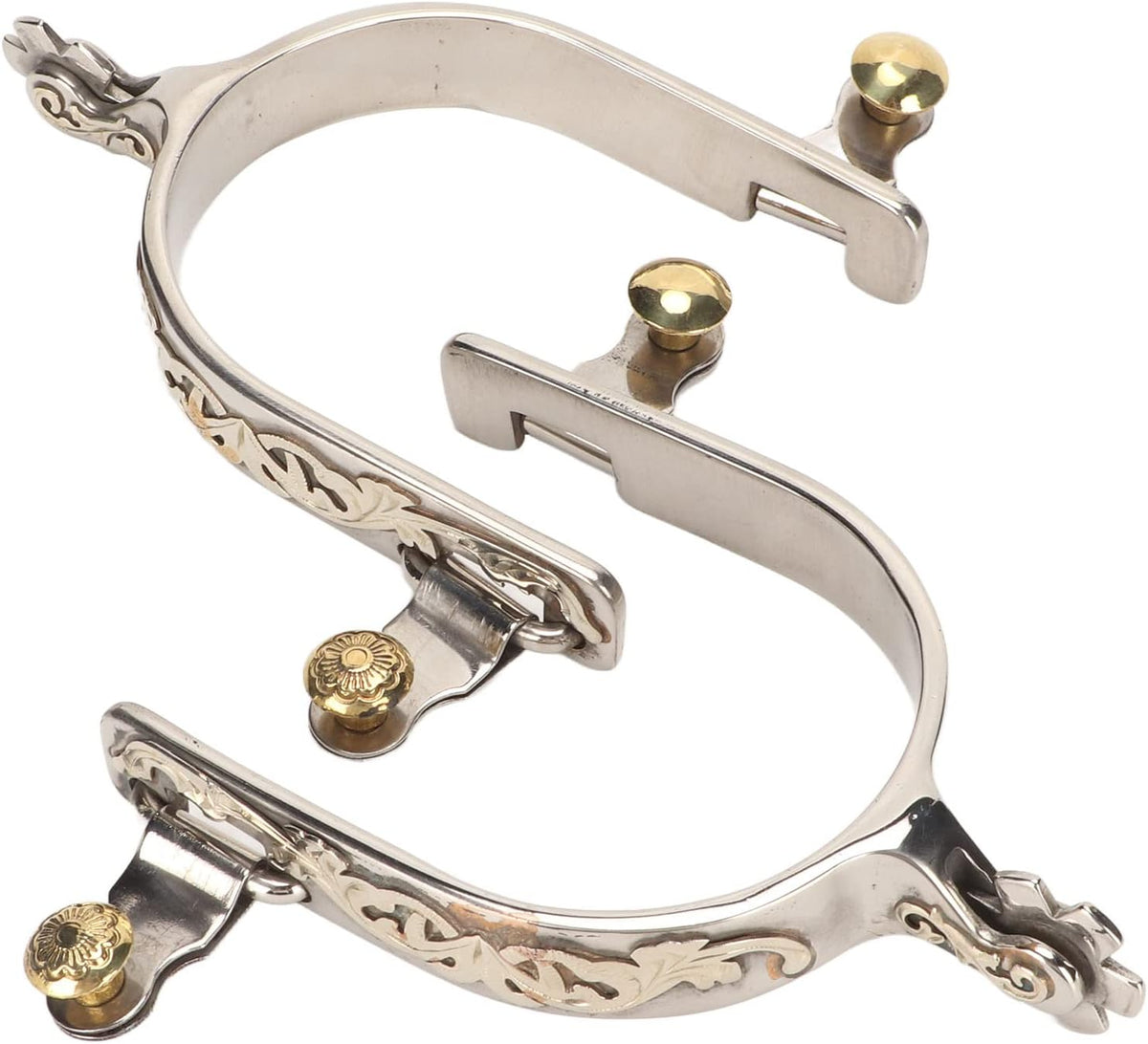 2Pcs Western Cowboy Spurs, Stainless Steel Riding Western Spurs