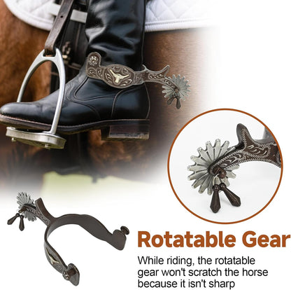 Western Cowboy Spurs, 1 Pair Men Western Spurs