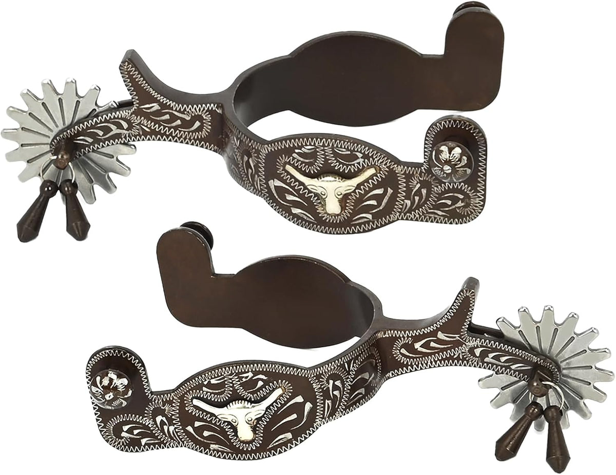 Western Cowboy Spurs, 1 Pair Men Western Spurs