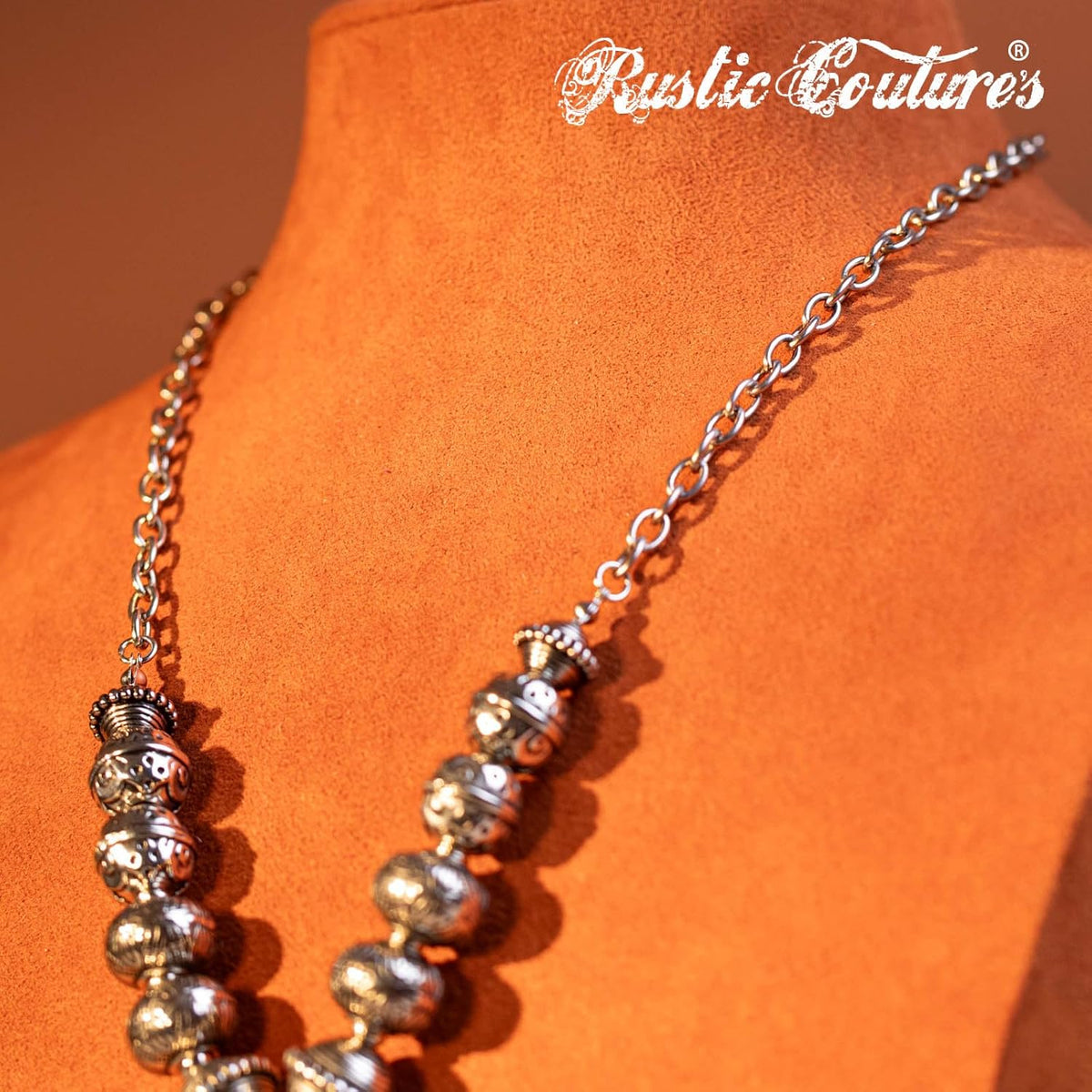 Rustic Couture'S Turquoise Necklace Dangle Earring Jewelry Set for Women
